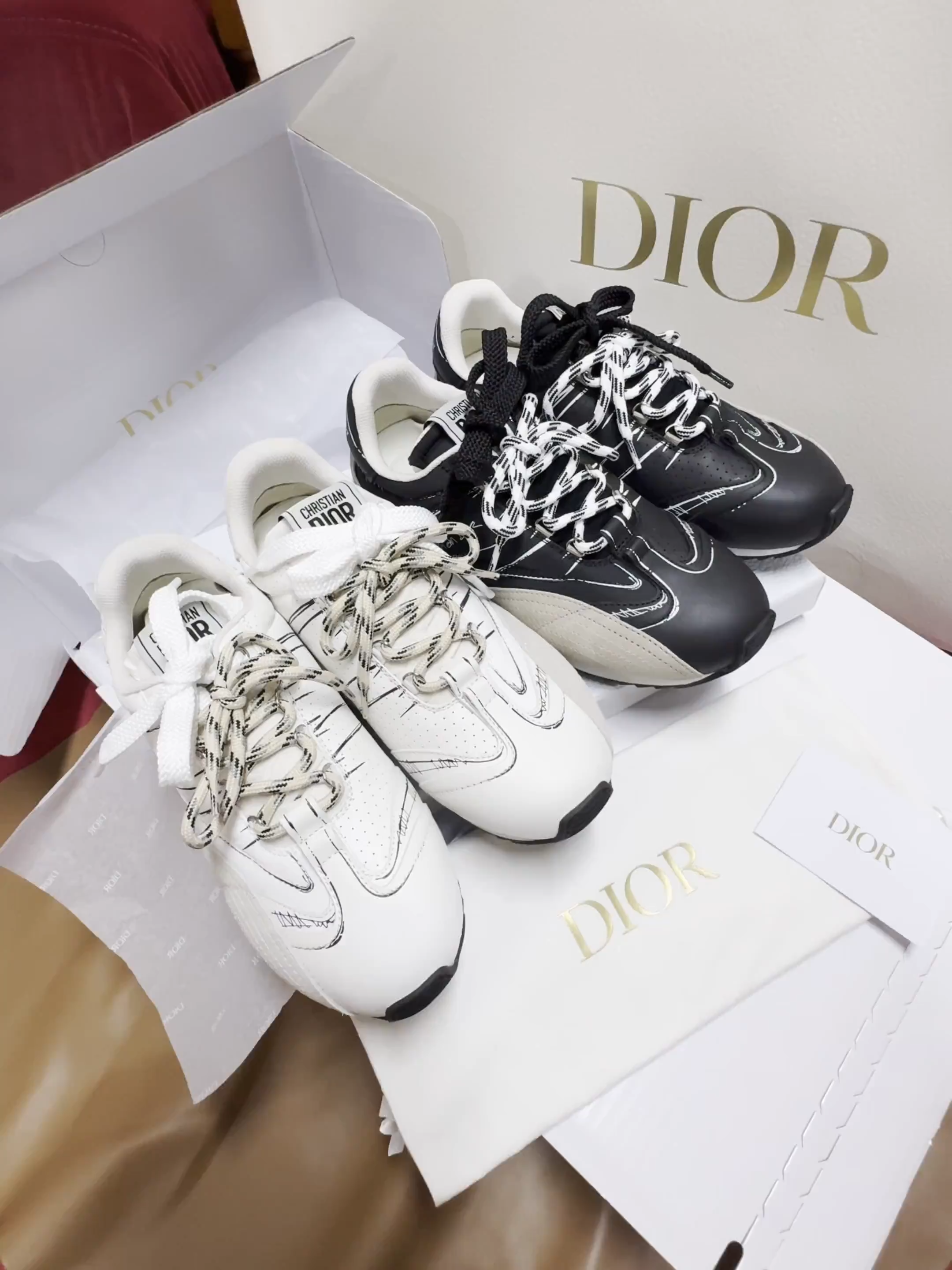 Dior 2025ss D-Sketch Sneaker(EU35-41)
