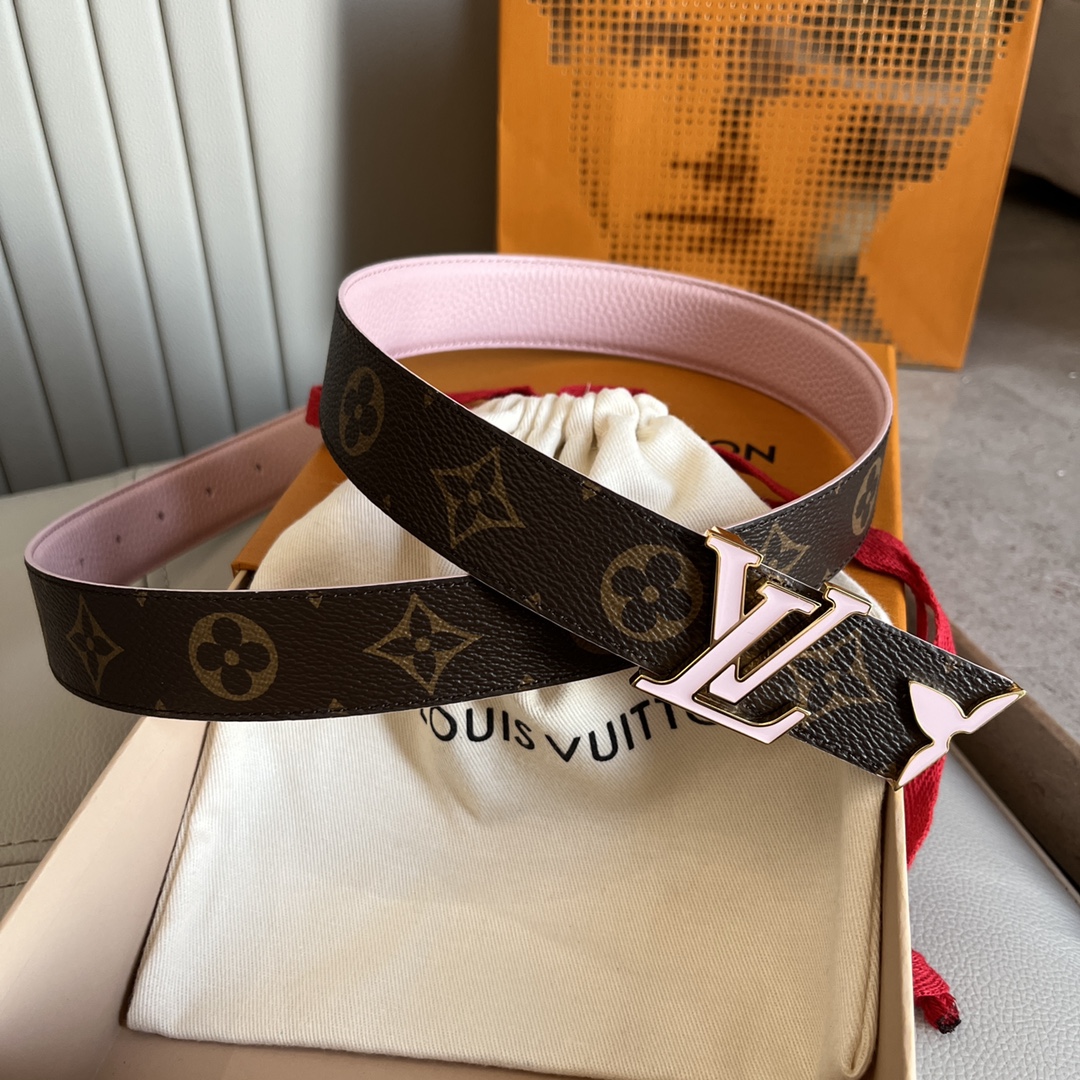 Louis Vuitt*n Women Belt-3CM
