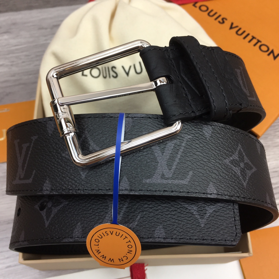 Louis Vuitt*n Men Belt-4CM