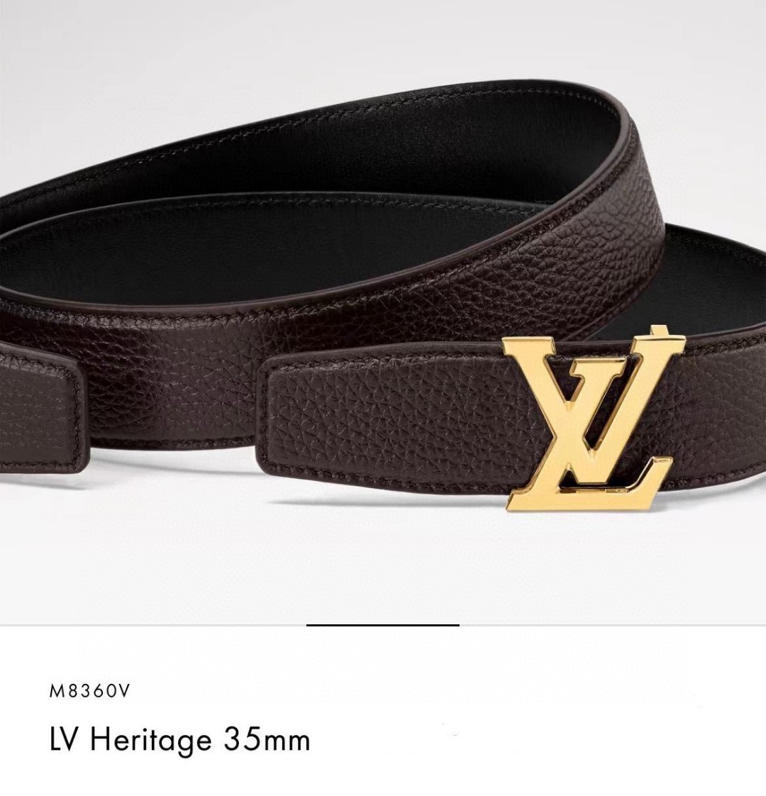 Louis Vuitt*n Men Belt-3.5CM