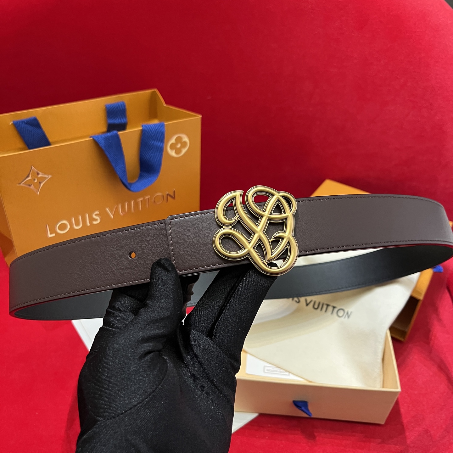 Louis Vuitt*n Men Belt-3.5CM