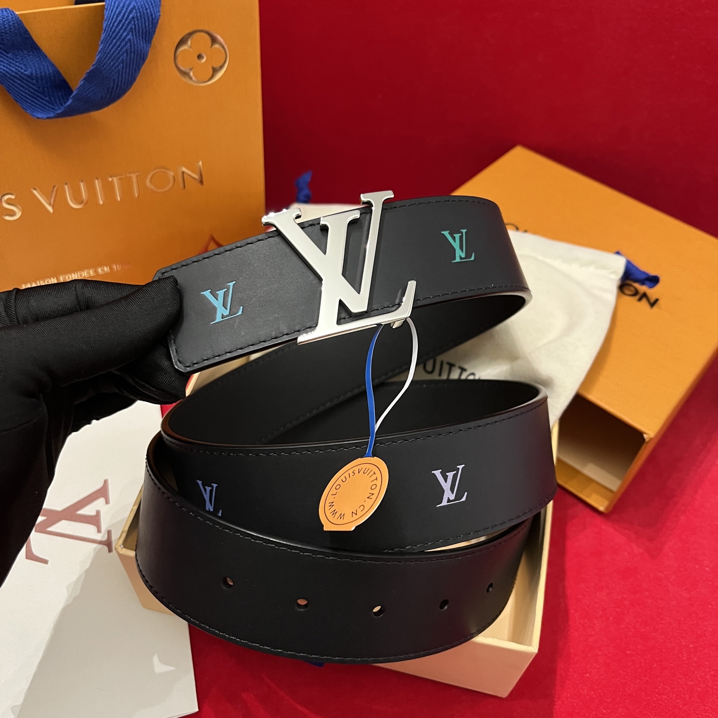 Louis Vuitt*n Men Belt-4CM