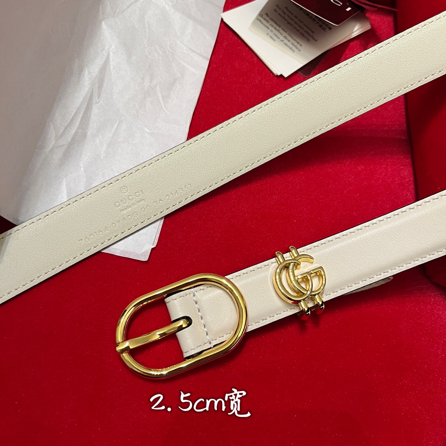 Gucc* Women Belt-2.5CM