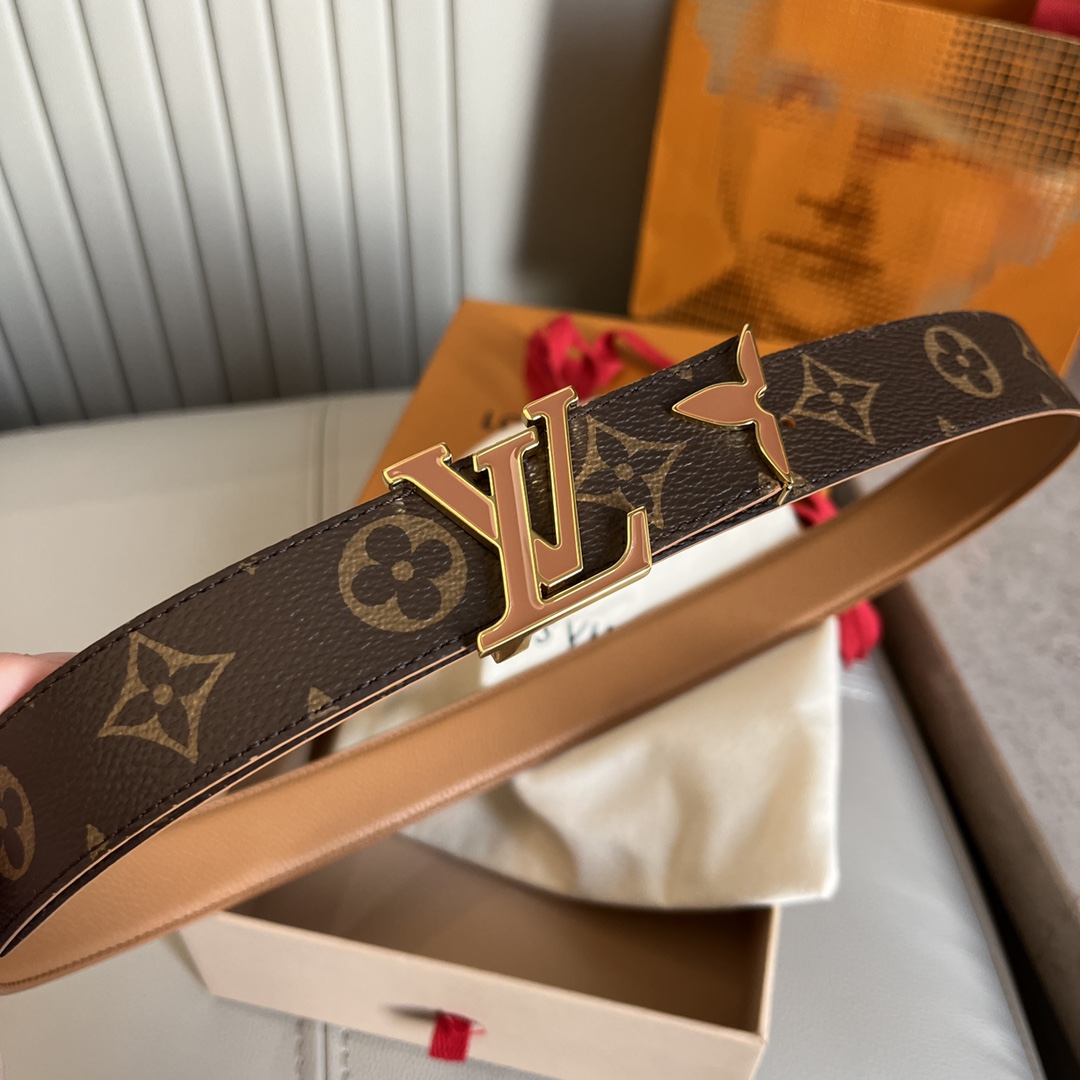 Louis Vuitt*n Women Belt-3CM