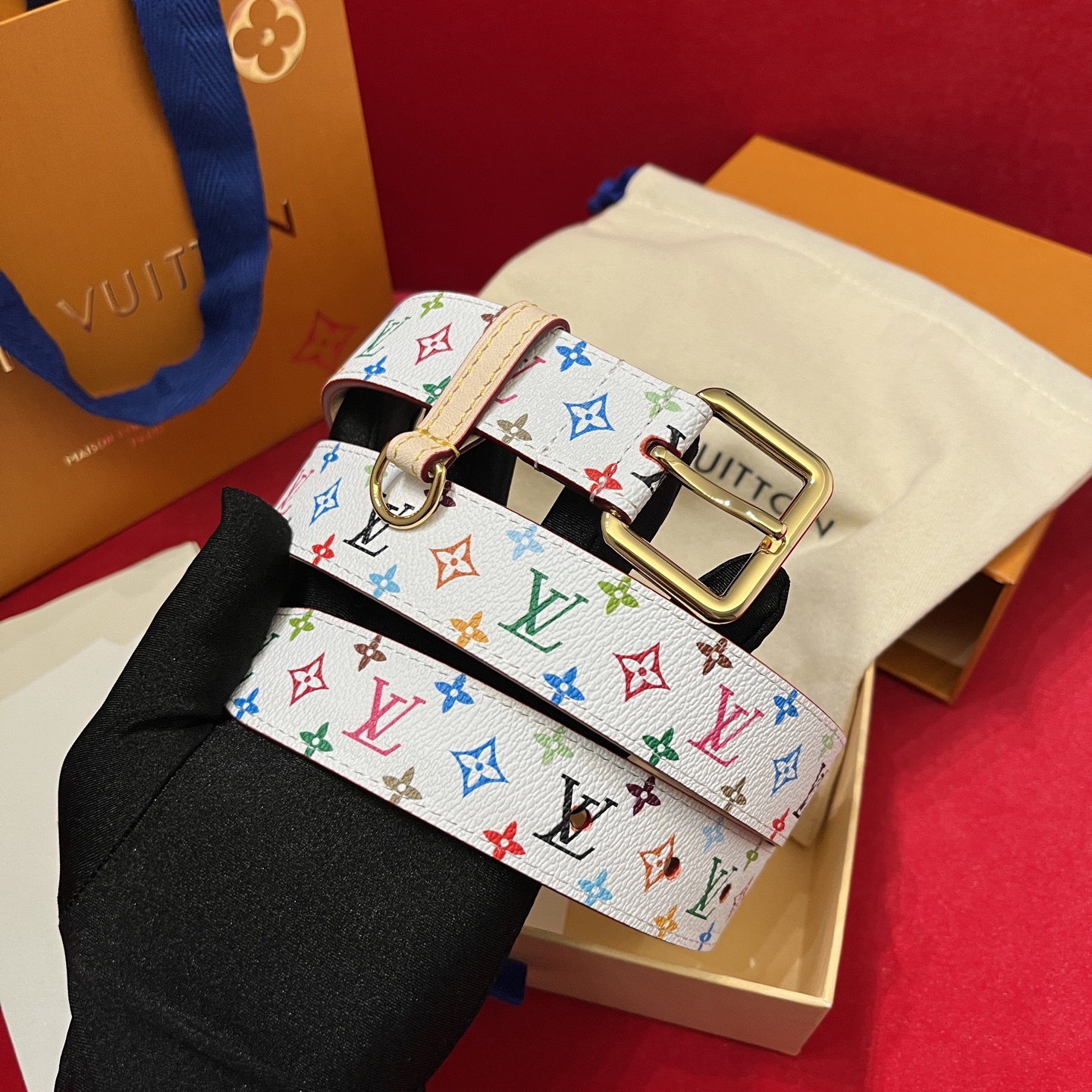 Louis Vuitt*n Women Belt-3CM