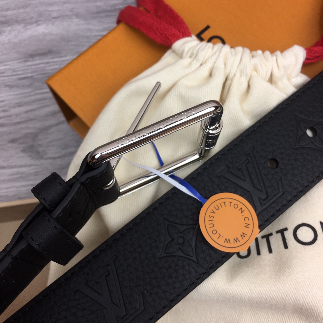 Louis Vuitt*n Men Belt-4CM