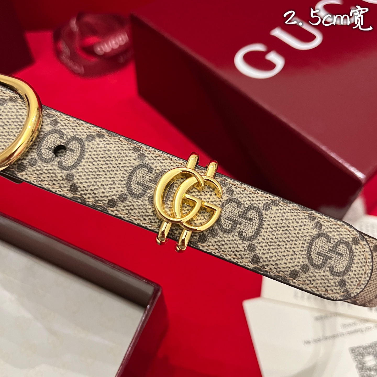 Gucc* Women Belt-2.5CM