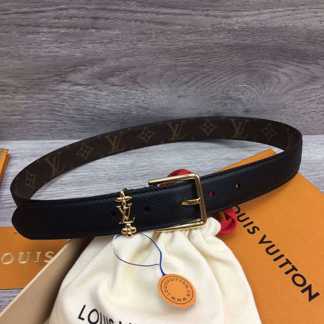Louis Vuitt*n Women Belt-3CM