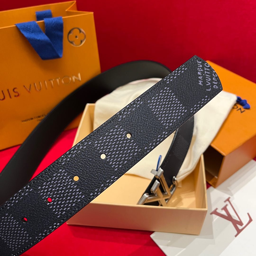 Louis Vuitt*n Men Belt-4CM