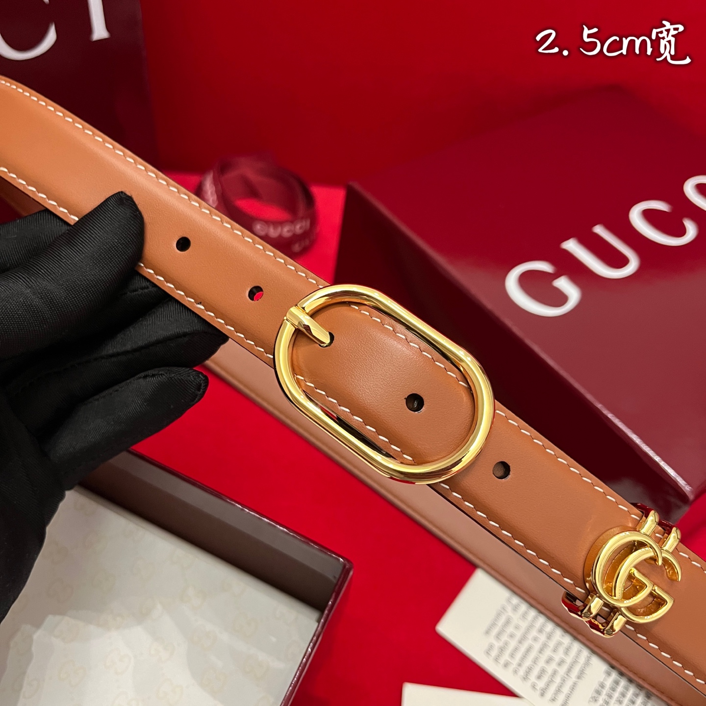 Gucc* Women Belt-2.5CM