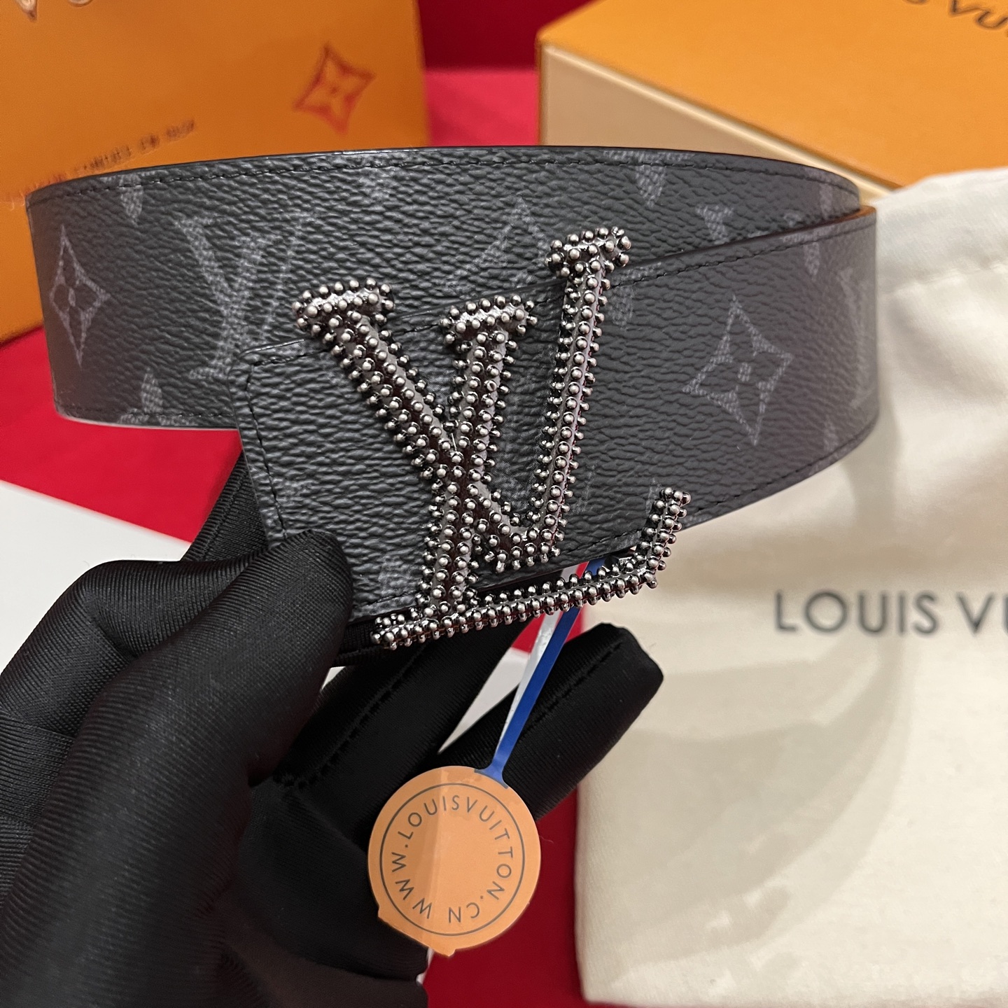 Louis Vuitt*n Men Belt-4CM