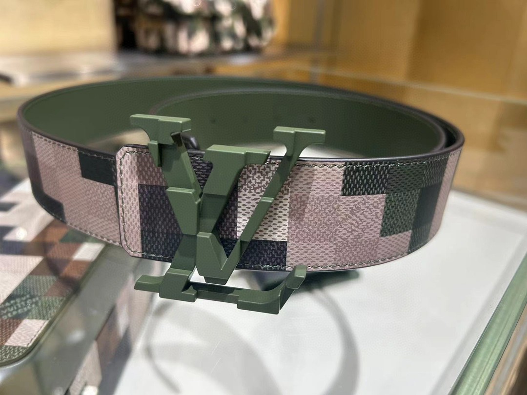 Louis Vuitt*n Men Belt-4CM