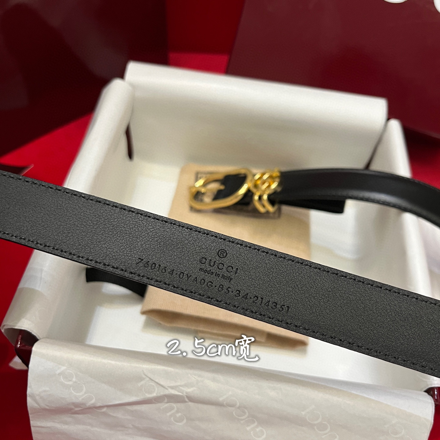 Gucc* Women Belt-2.5CM