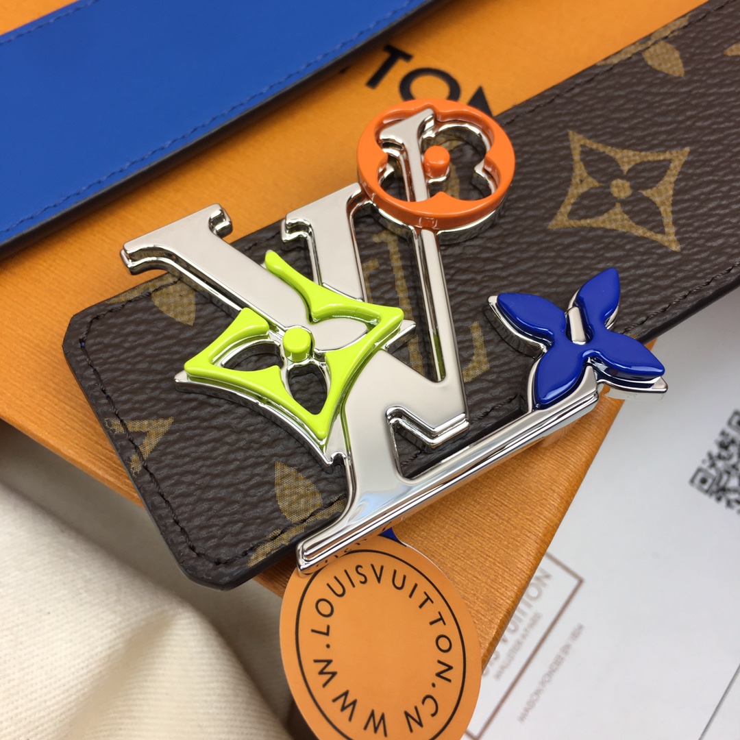 Louis Vuitt*n Men Belt-4CM
