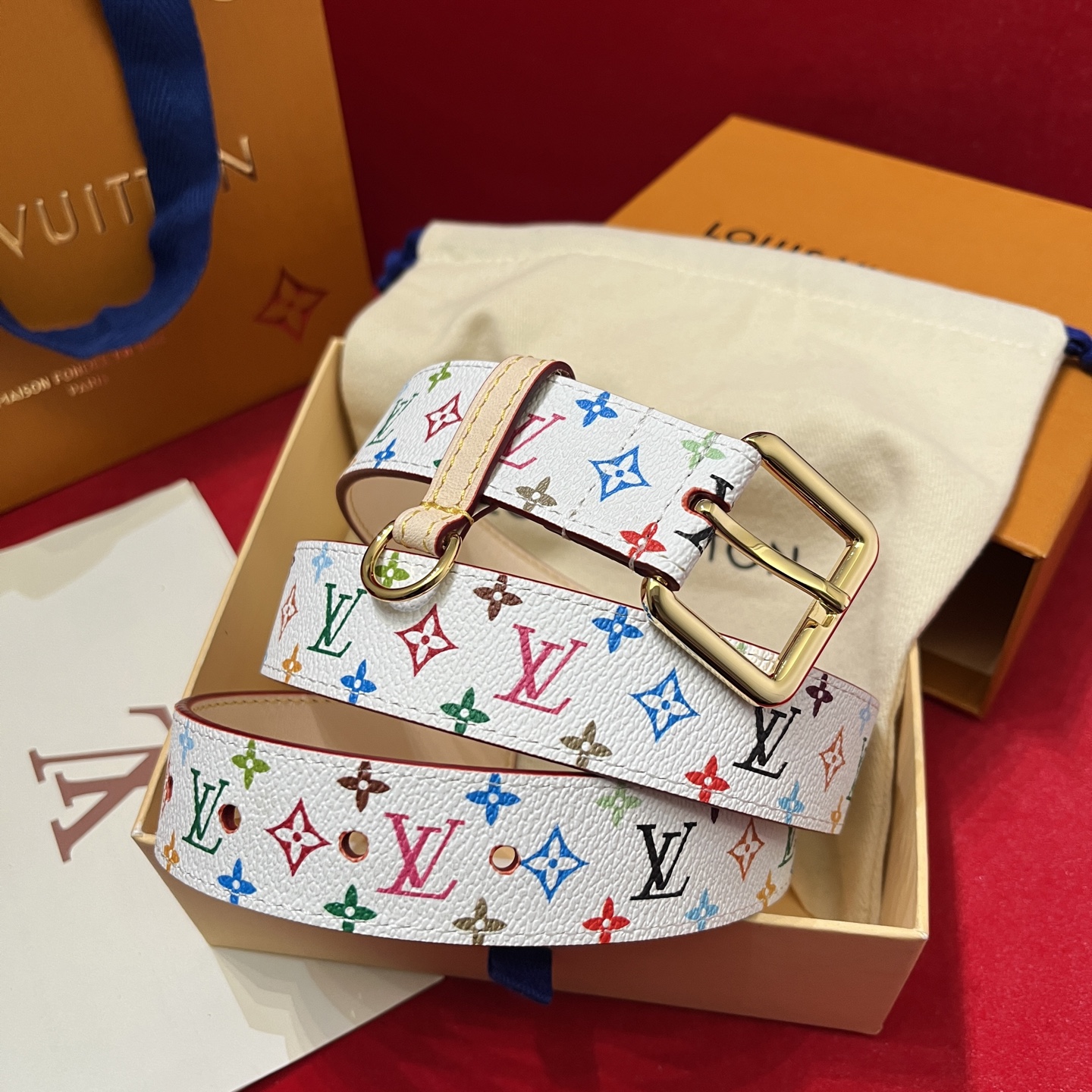 Louis Vuitt*n Women Belt-3CM