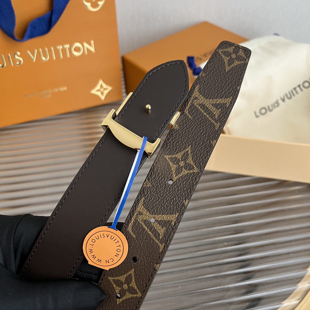 Louis Vuitt*n Women Belt-3CM