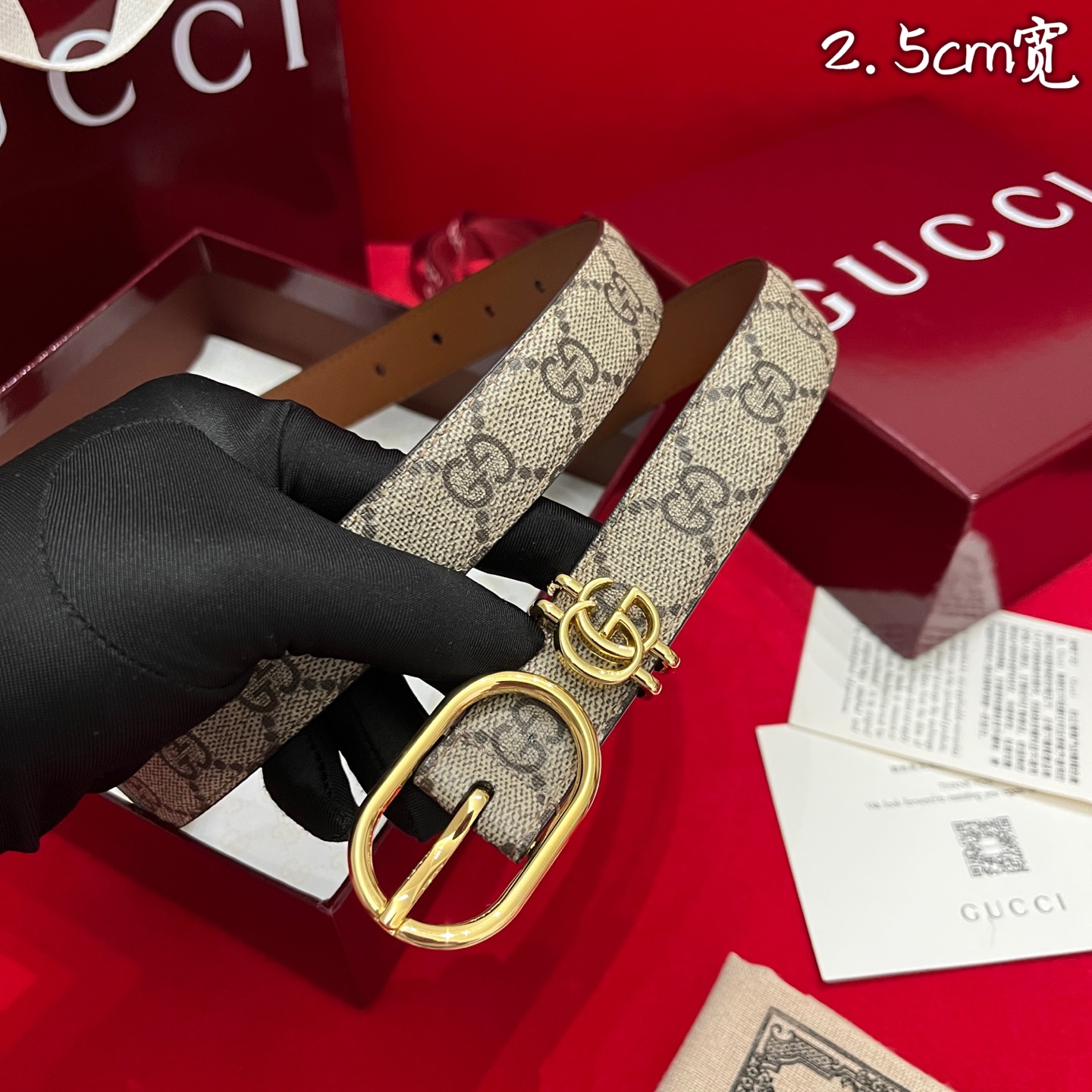 Gucc* Women Belt-2.5CM