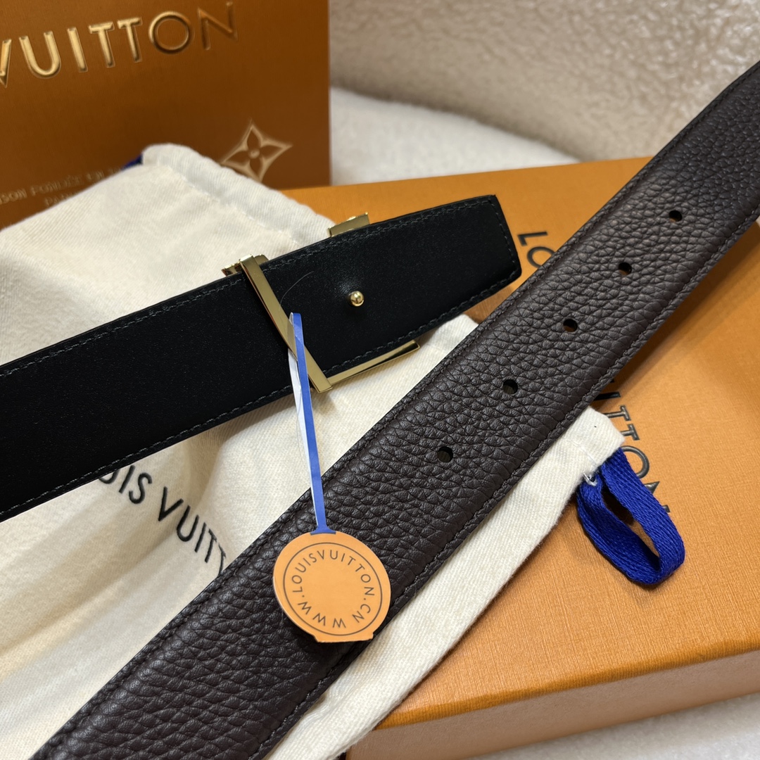Louis Vuitt*n Men Belt-3.5CM