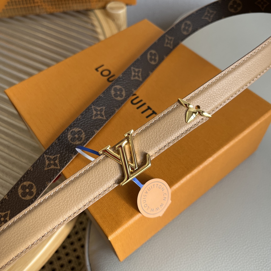 Louis Vuitt*n Women Belt-2CM