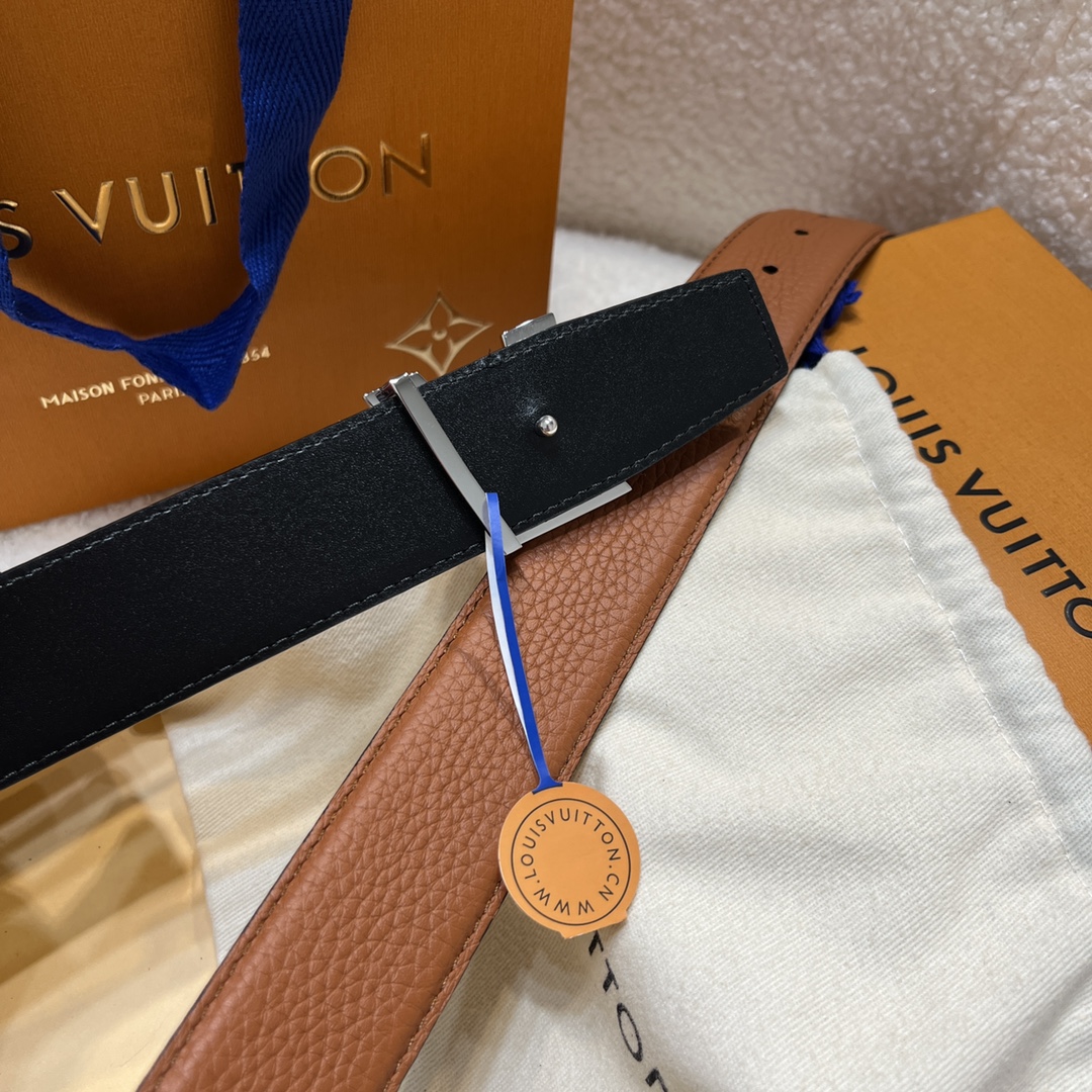 Louis Vuitt*n Men Belt-3.5CM