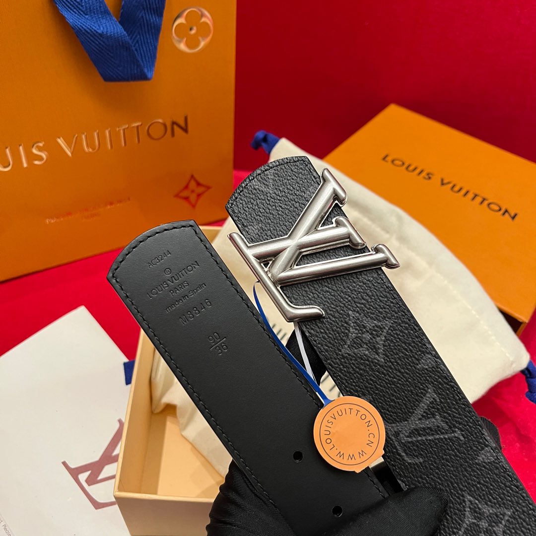 Louis Vuitt*n Men Belt-4CM