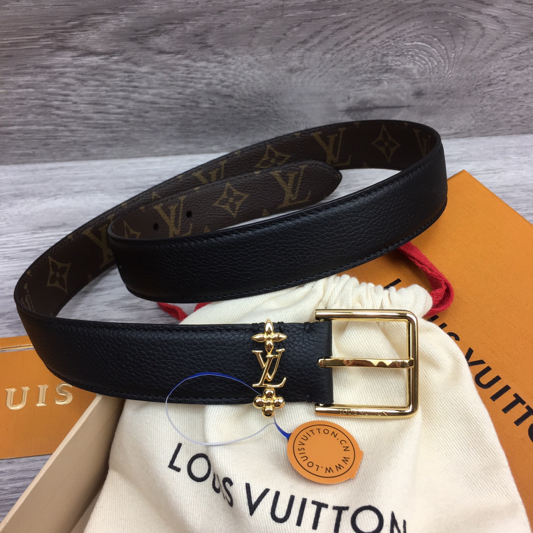 Louis Vuitt*n Women Belt-3CM