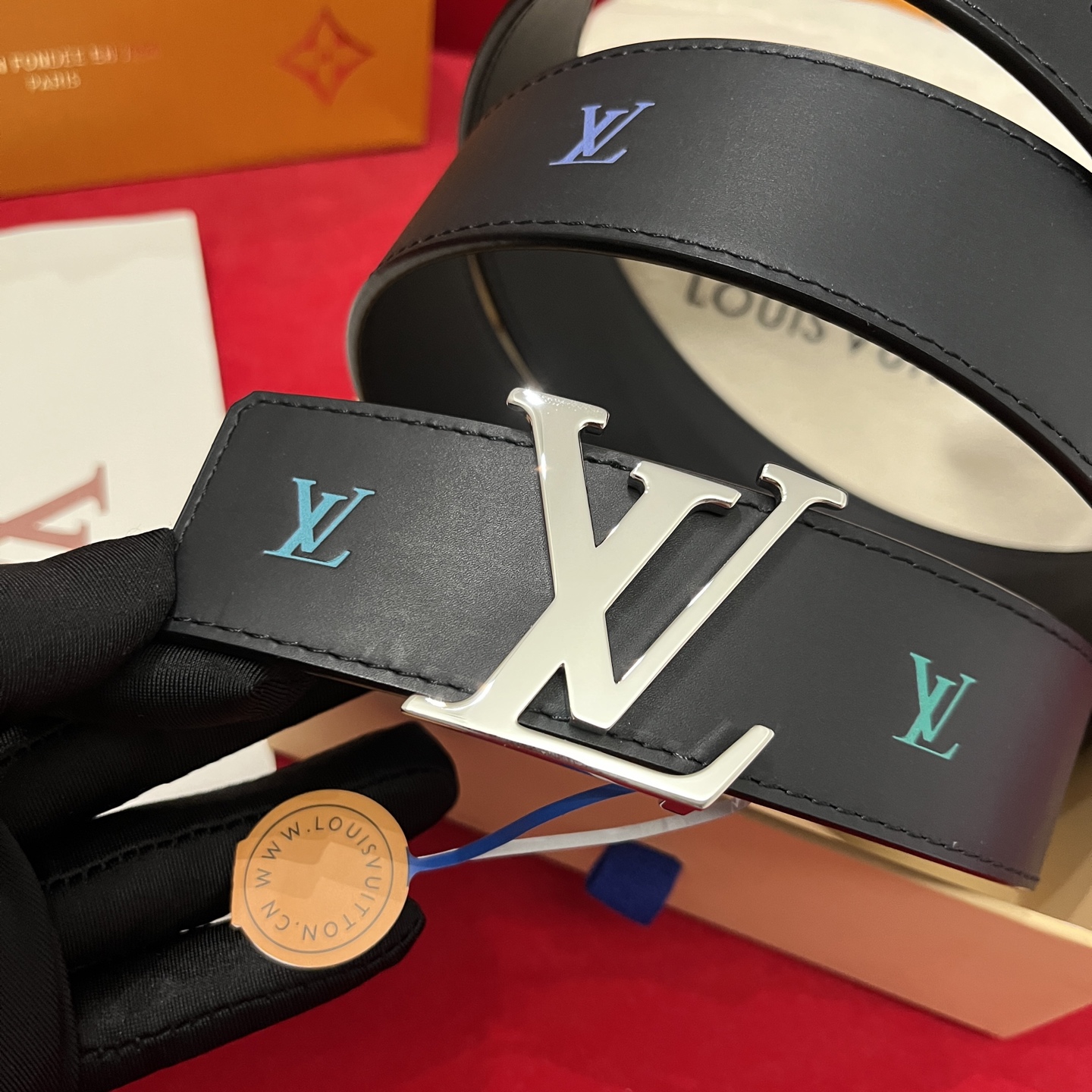 Louis Vuitt*n Men Belt-4CM