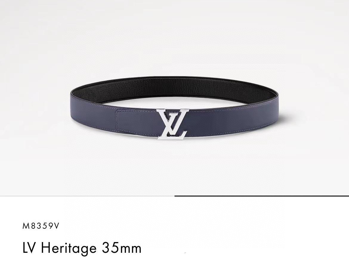 Louis Vuitt*n Men Belt-3.5CM