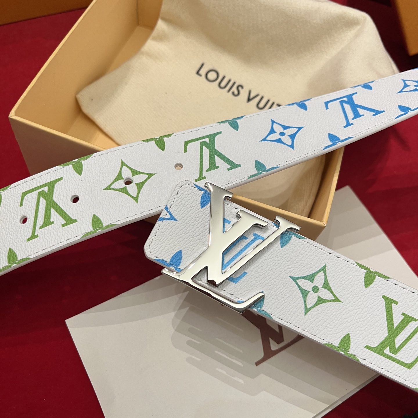 Louis Vuitt*n Men Belt-4CM