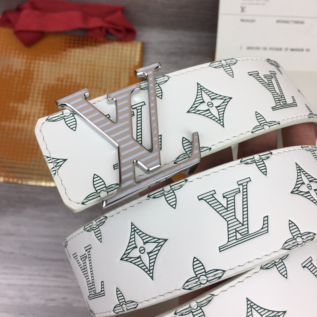 Louis Vuitt*n Men Belt-4CM