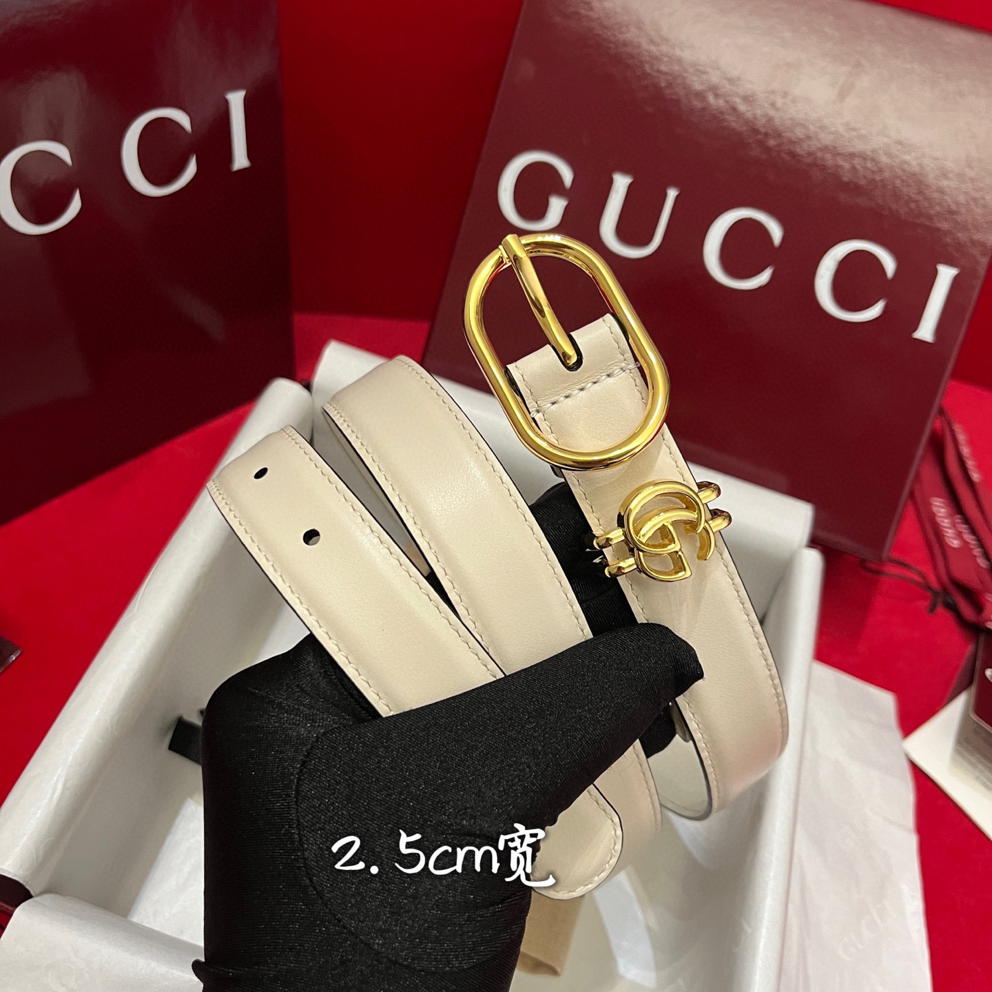 Gucc* Women Belt-2.5CM