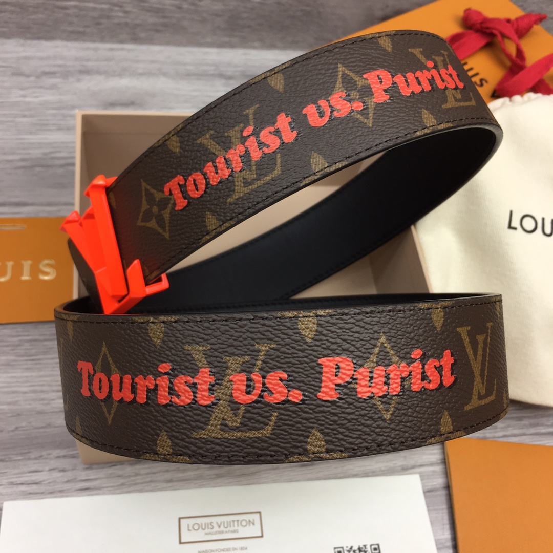 Louis Vuitt*n Men Belt-4CM