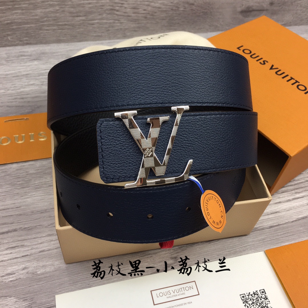 Louis Vuitt*n Men Belt-4CM