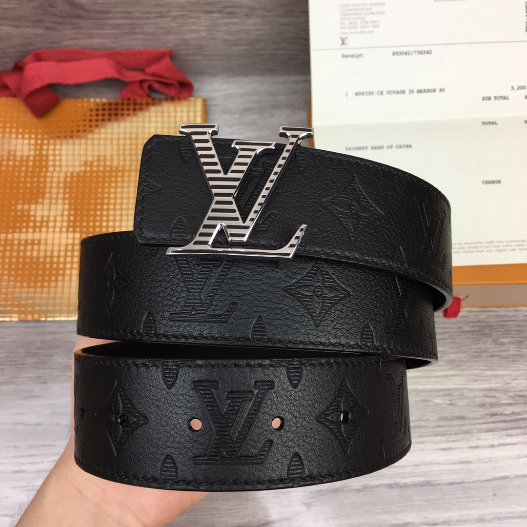 Louis Vuitt*n Men Belt-4CM