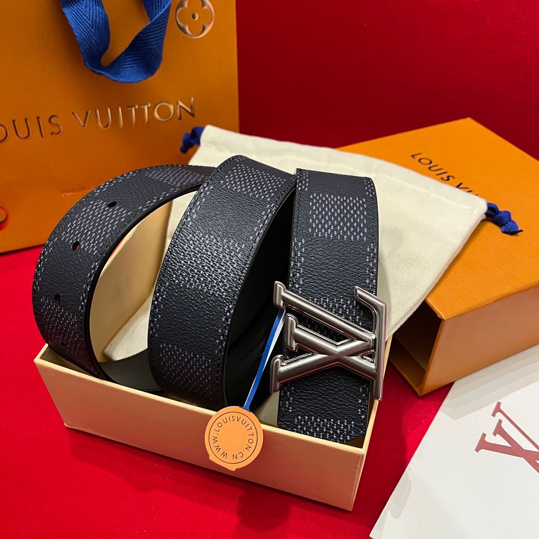 Louis Vuitt*n Men Belt-4CM