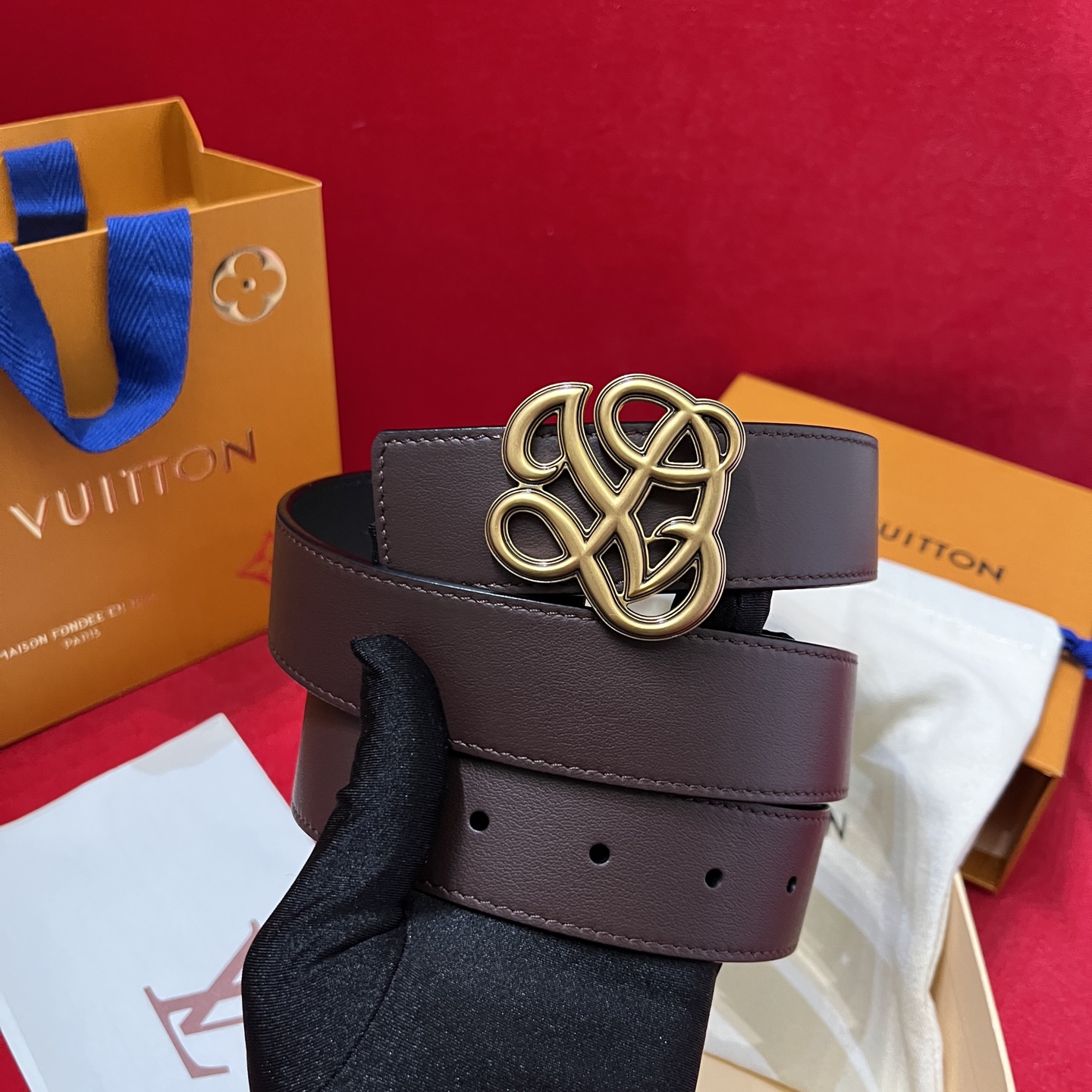 Louis Vuitt*n Men Belt-3.5CM