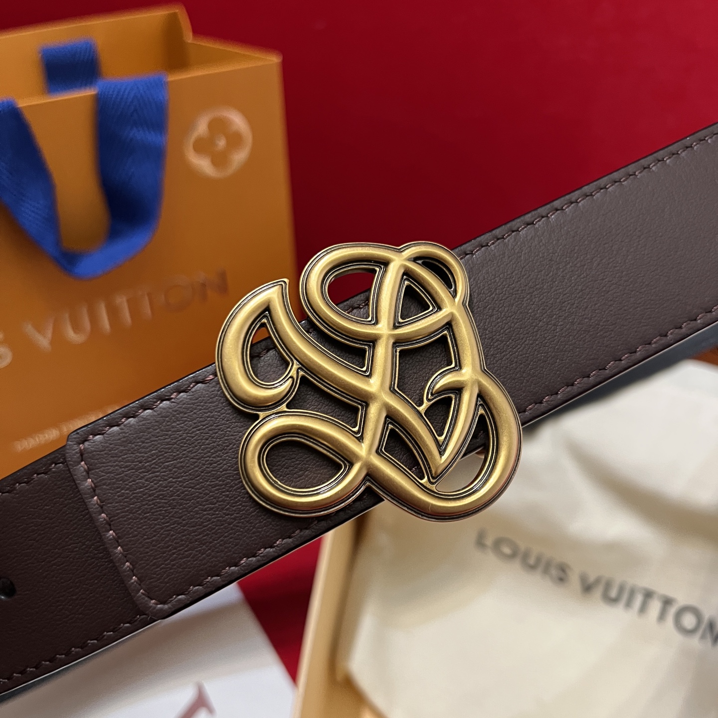 Louis Vuitt*n Men Belt-3.5CM