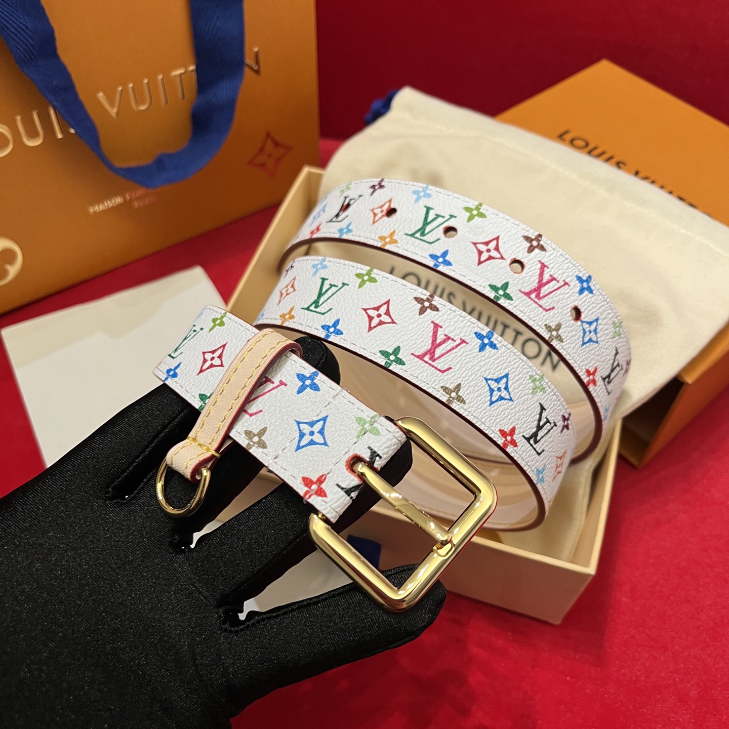 Louis Vuitt*n Women Belt-3CM