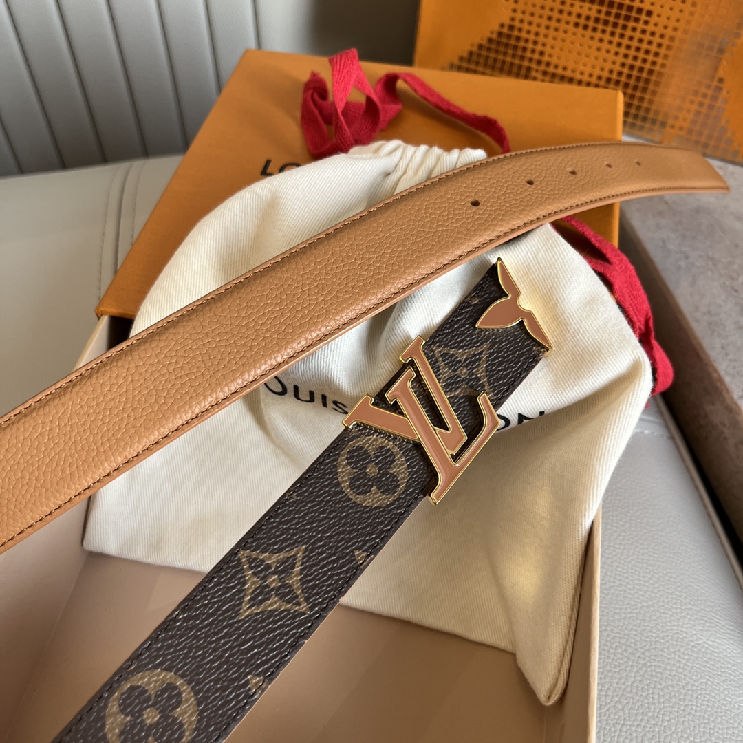 Louis Vuitt*n Women Belt-3CM