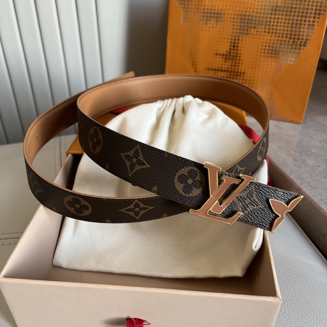 Louis Vuitt*n Women Belt-3CM