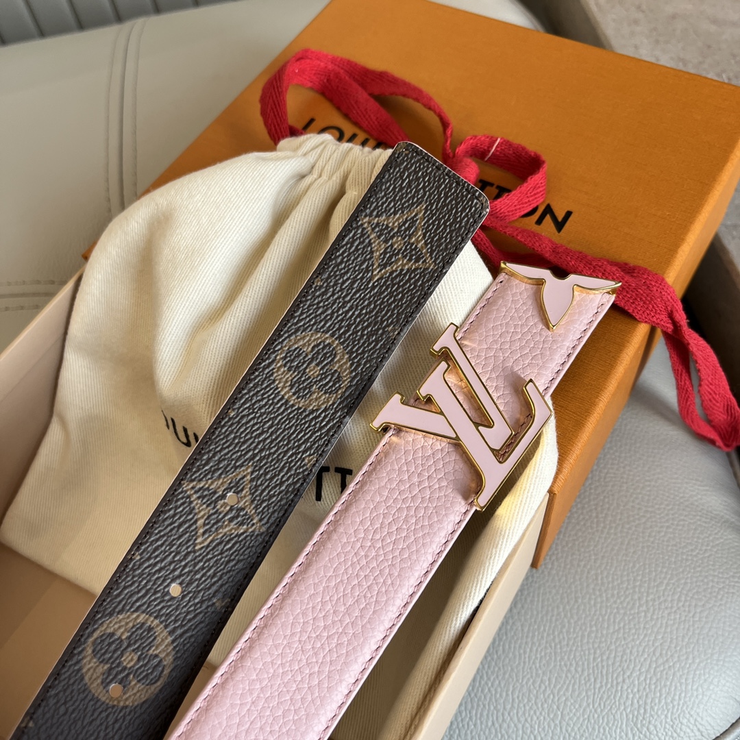 Louis Vuitt*n Women Belt-3CM
