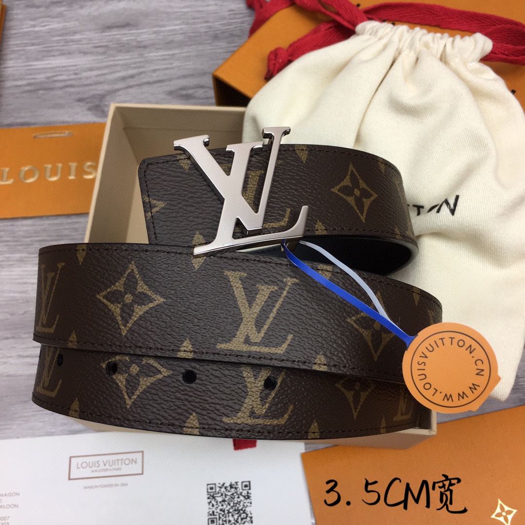 Louis Vuitt*n Men Belt-3.5CM