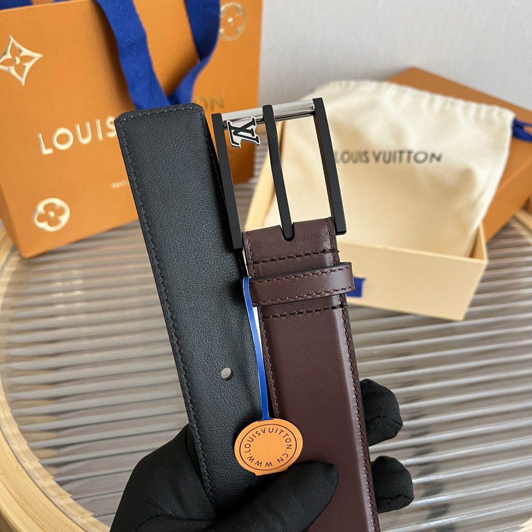 Louis Vuitt*n Men Belt-3.5CM