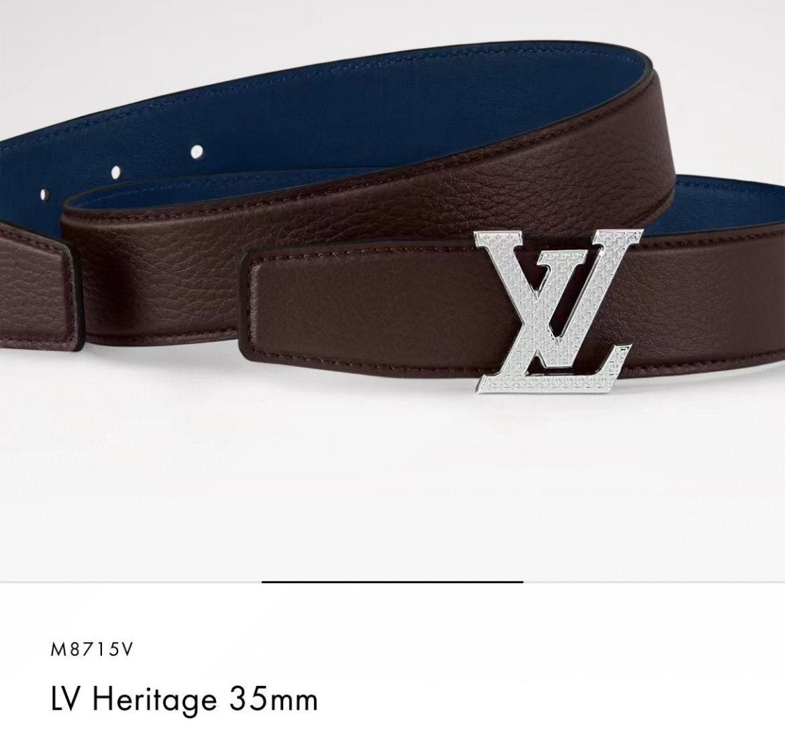 Louis Vuitt*n Men Belt-3.5CM