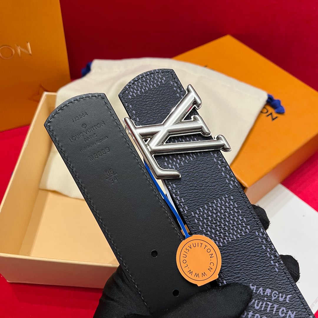 Louis Vuitt*n Men Belt-4CM