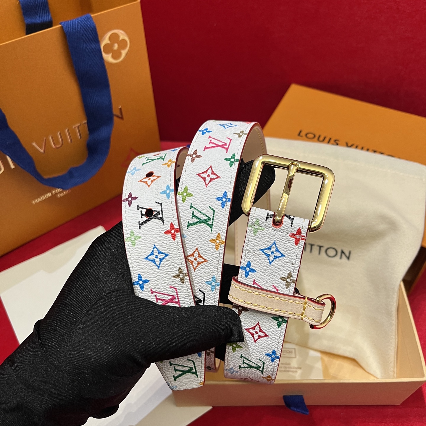 Louis Vuitt*n Women Belt-3CM
