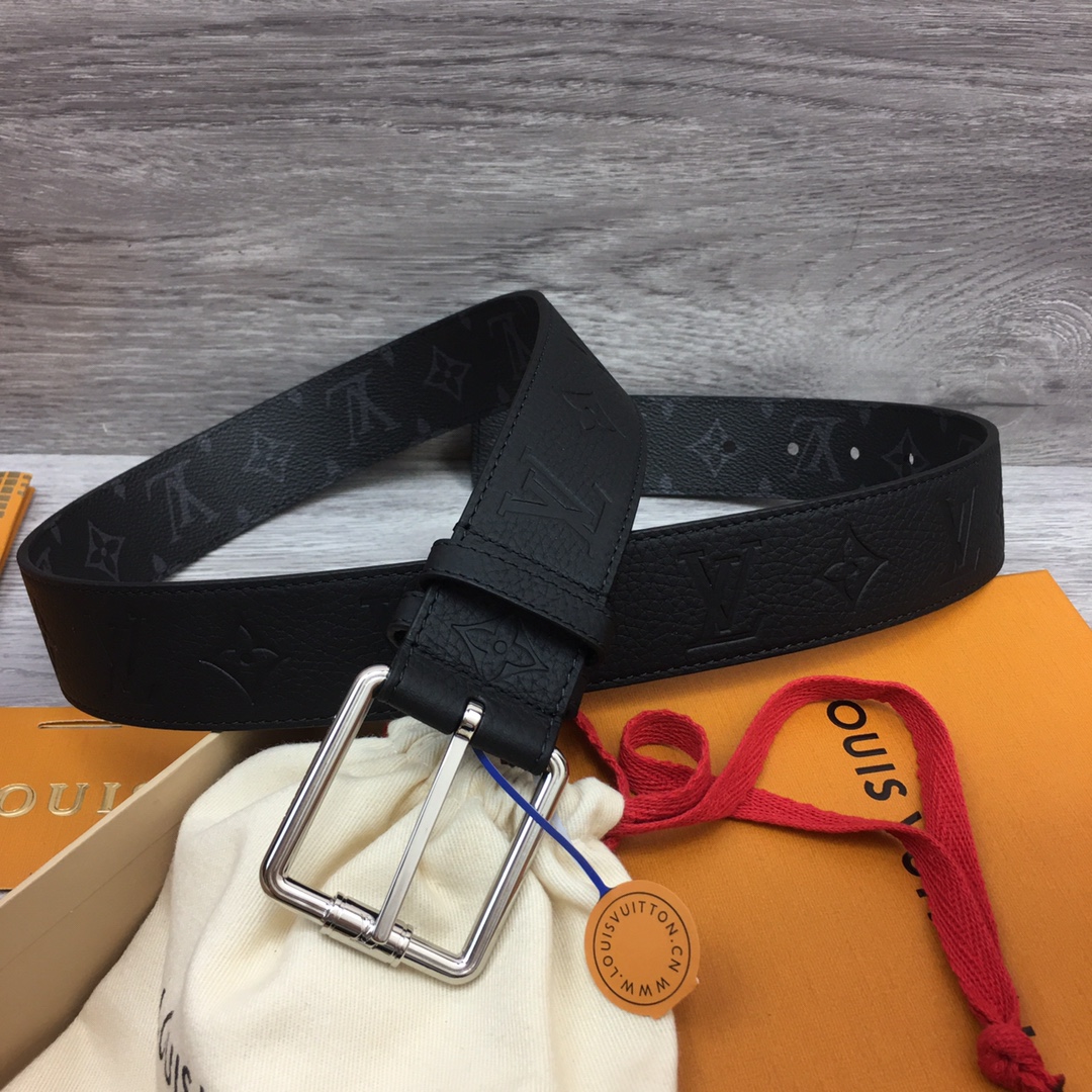 Louis Vuitt*n Men Belt-4CM