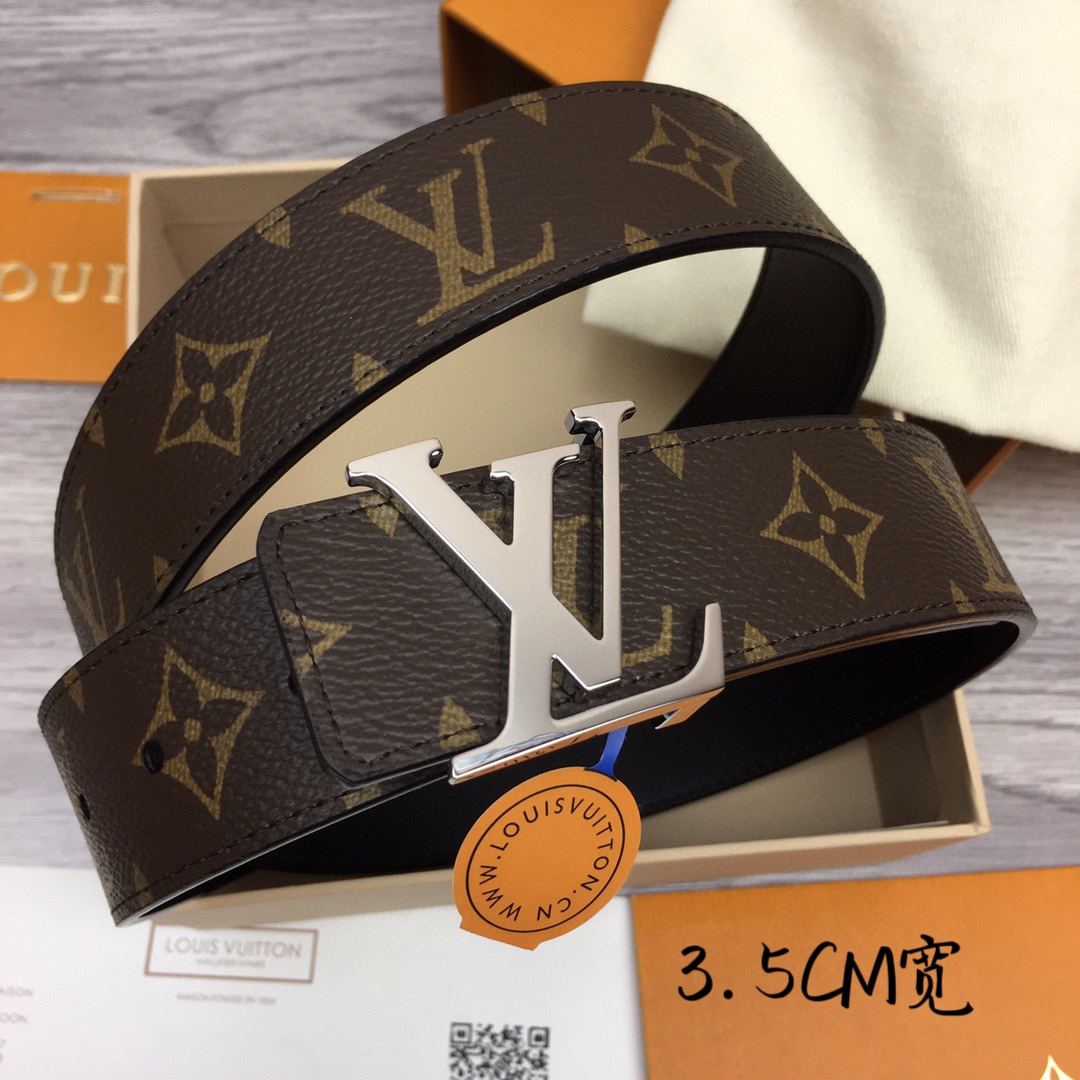 Louis Vuitt*n Men Belt-3.5CM