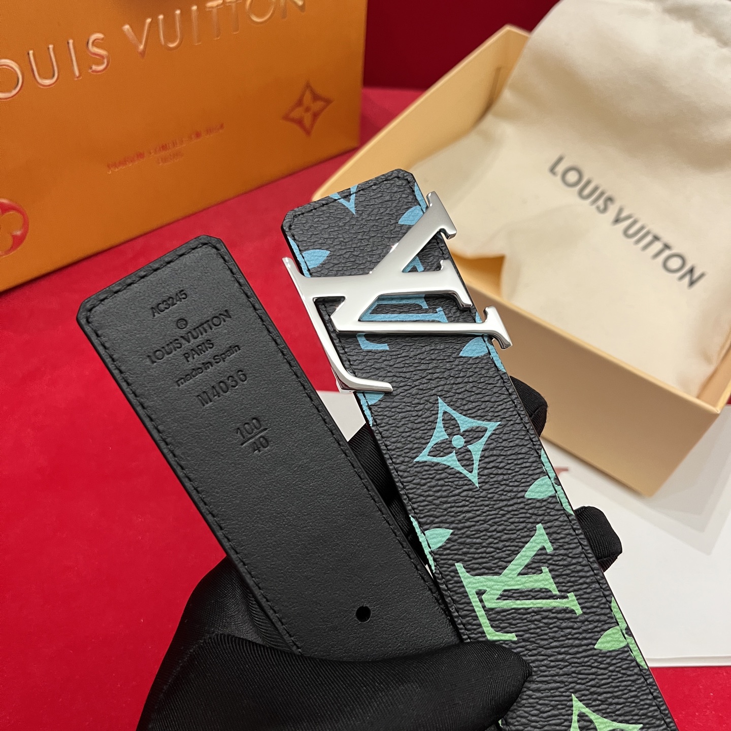 Louis Vuitt*n Men Belt-4CM