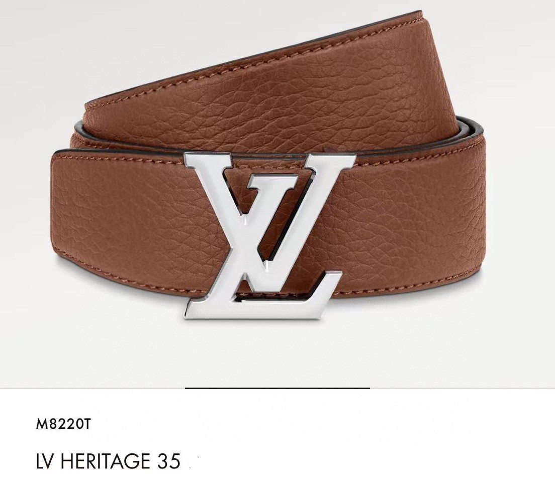 Louis Vuitt*n Men Belt-3.5CM